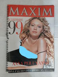 Calendario Anna Falchi 1999 per MAXIM, come nuovo