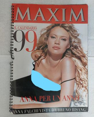 Calendario Anna Falchi 1999 per MAXIM, come nuovo