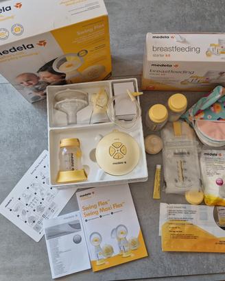tiralatte Medela swing Flex + starter kit