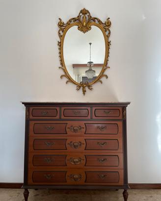 Cassettiera vintage in legno