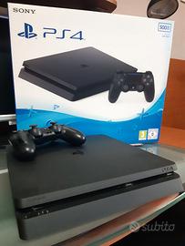 PS4 Slim+joypad+scatola originale intatta+cavi