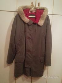 Parka unisex Benetton verde militare tg L