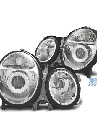 FARI MERCEDES CLASSE E W210 99-02 FONDO CROMATO