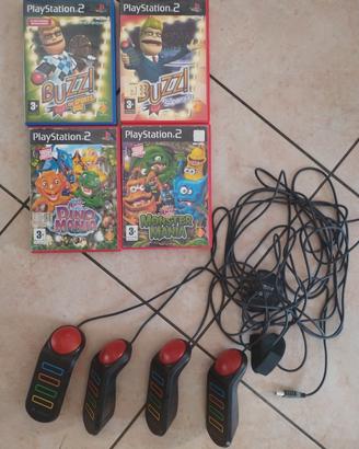 Ps2 buzz controller e giochi
