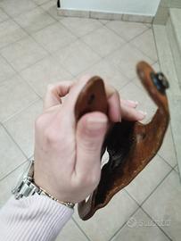 Fondina RADAR  in cuoio marrone per Beretta 92