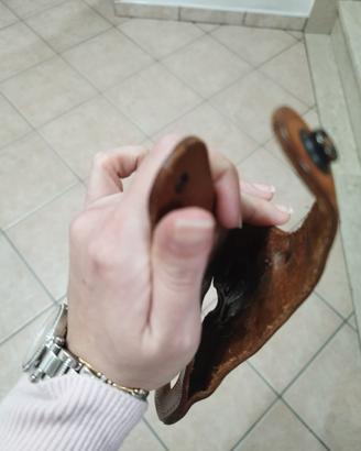 Fondina RADAR  in cuoio marrone per Beretta 92