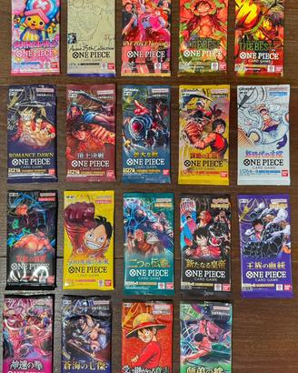 19 Bustine One Piece Card Game Sigillate