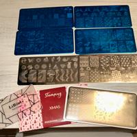 7 Piastre stamping per unghie