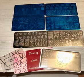 7 Piastre stamping per unghie