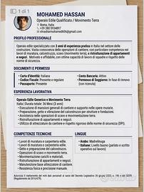Operaio Edile - Ristrutturazioni e Muratura