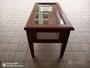 Tavolino da Soggiorno in legno massello di noce Na