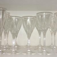 Set bicchieri gambo lungo e corto/Set da grappa