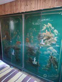 Cameretta completa anni '50 stile Chinoiserie
