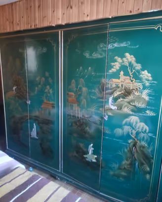 Cameretta completa anni '50 stile Chinoiserie