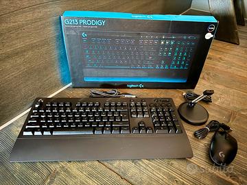 Tastiera e mouse Logitech G213 Prodigy + Mouse G20