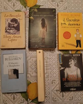 LOTTO 5 LIBRI NARRATIVA E ROMANZI