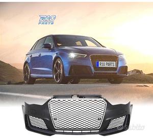 PARAURTI ANTERIORE AUDI A3 8V 12-16 LOOK RS3 PDC S