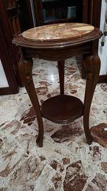 Tavolino classico cantone / guéridon piano marmo