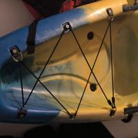 Kayak Galaxy monoposto accessoriato da pesca