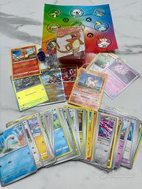 60 Carte Pokémon Miste + Gadget