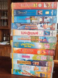 22 video cassette VHS di cartoni animati x bambini