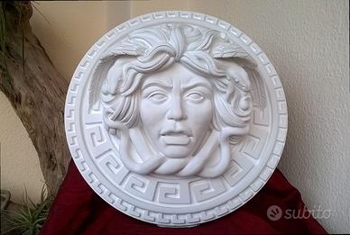 Medusa scultura dalle due greche diametro 35 cm