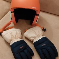 Casco sci + guanti bambina/bambino
