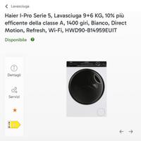 Lavasciuga haier HWD90-B14959U1IT