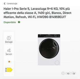 Lavasciuga haier HWD90-B14959U1IT