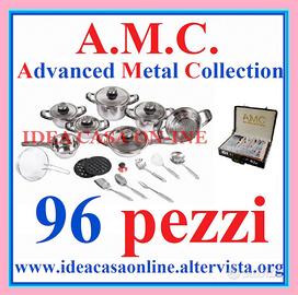 BATTERIA DI PENTOLE AMC PRESTIGE 96 PEZZI