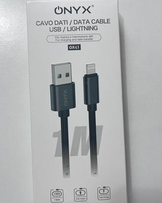 Cavo Onyx USB - Lighting 1 mt - ricarica rapida
