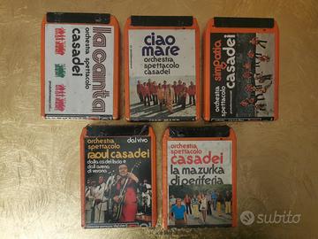 Cassette stereo 8 ORIGINALI Casadei – SIGILLATE 