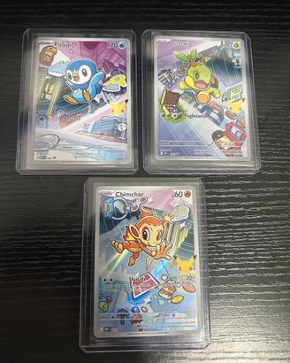 Turtwig 040 Chimchar 041 Piplup 042 ITA Trio
