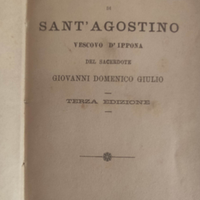 Libro antico VEGLIE Sant'Agostino