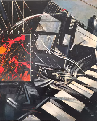 Quadro arte contemporanea d'autore. Urban 1