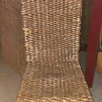 sedie in rattan 
