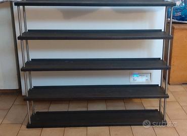 3 mensole porta CD artigianali da parete, neri