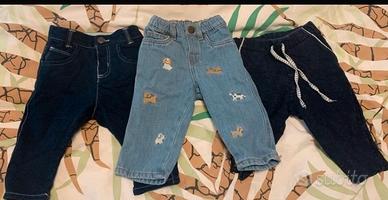 Lotto di 24 capi neonato 6-9 mesi mezza stagione