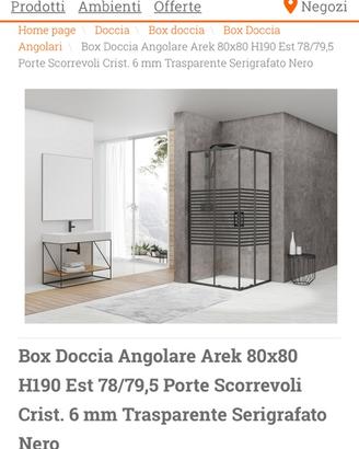Box doccia 80x80 nuovo