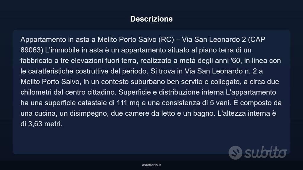 Appartamento – Melito di Porto Salvo, San Leonardo - Vista 4