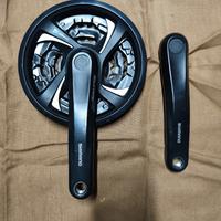 Guarnitura Shimano, deragliatore e comando
