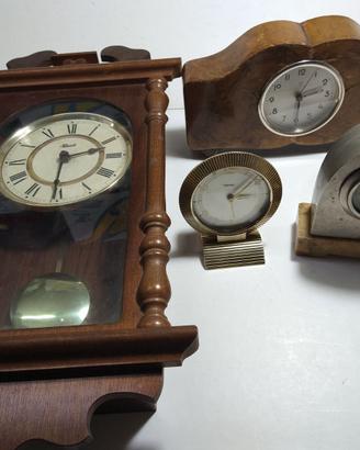 Orologi da tavolo e da parete vintage n. 4 unità.