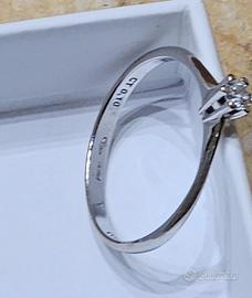 Anello Comete Gioielli Oro Diamante 0,10ct NUOVO 