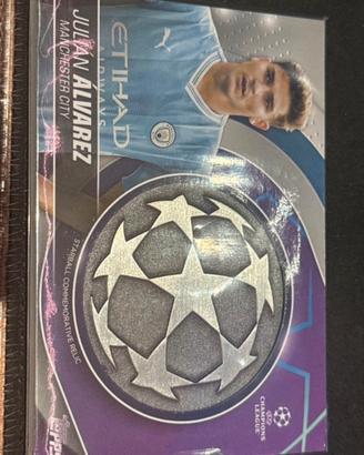 Julian Alvarez  2023-24 topps ucl starball relic