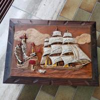 bauletto vintage in legno 
