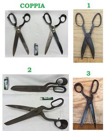 Lotto 5 forbici da sarto taglio cucito sartoria