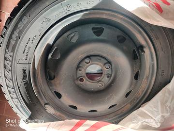 4 cerchi in ferro per FIAT 500