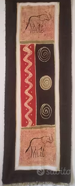 Arazzo tessuto quadro artigianato africano etnico
