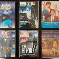 Lotto di sei film DVD di generi vari.