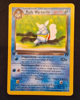 Dark Wartortle prima edizione  TR 46 / 82 ITA